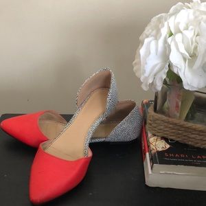 Orange Printed flats